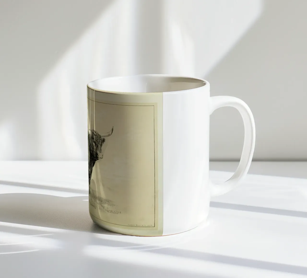 West Highland Bull tazza in ceramica da Flora & Fauna