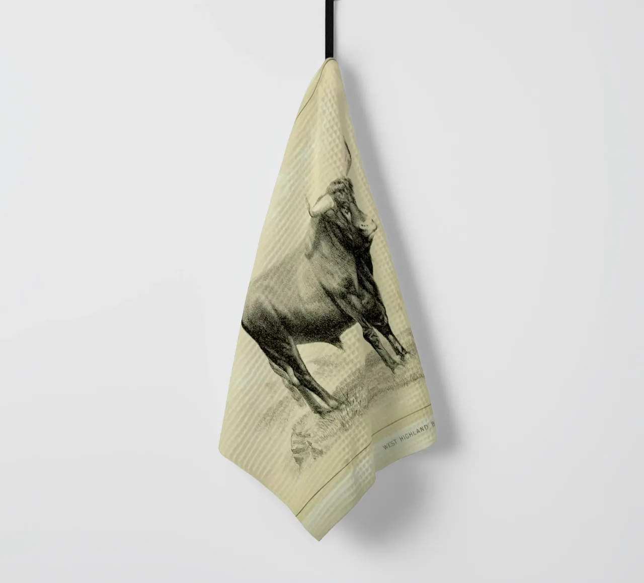 West Highland Bull canovaccio da cucina da Flora & Fauna