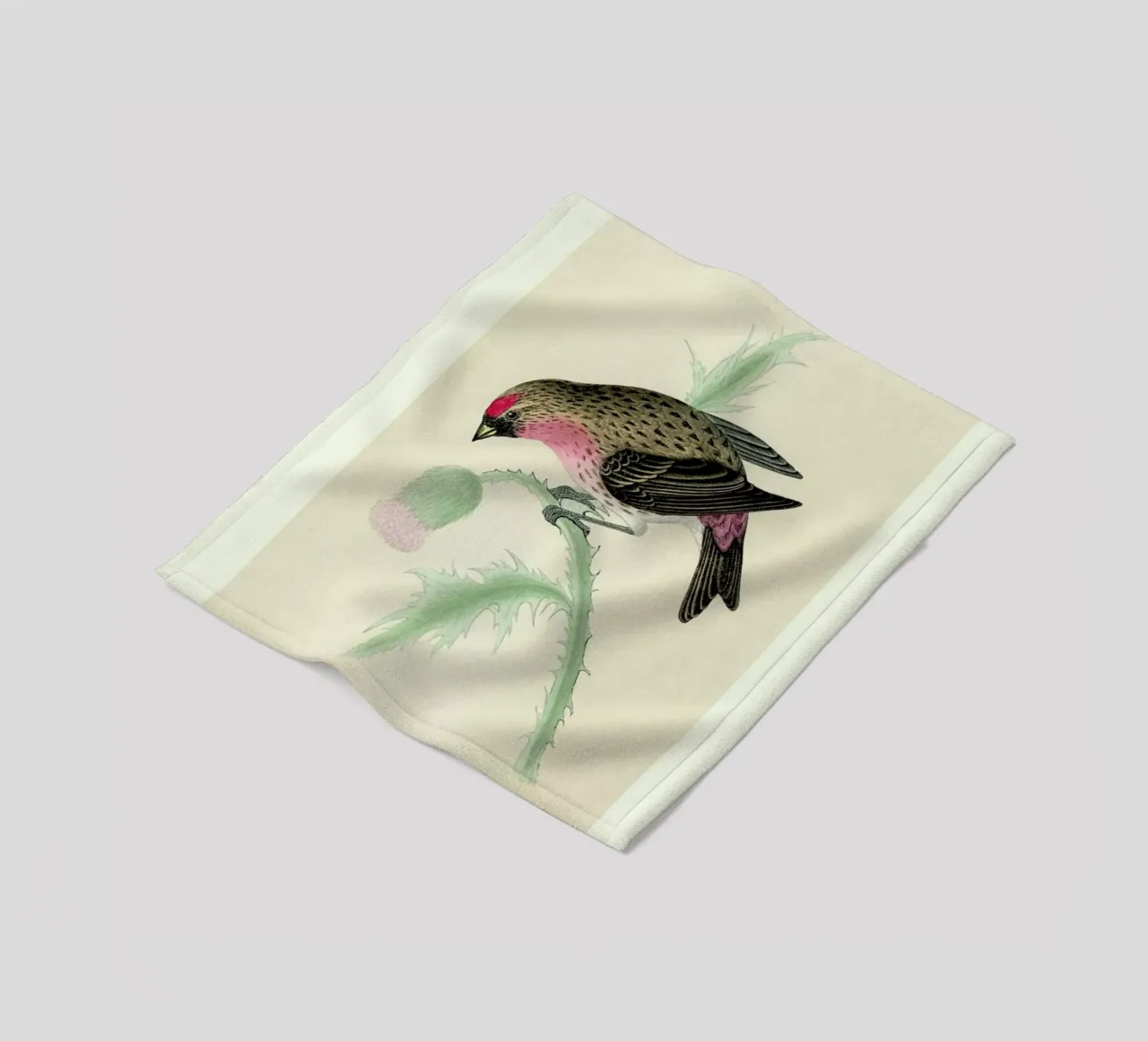 Redpole Bird coperta in pile da Flora & Fauna