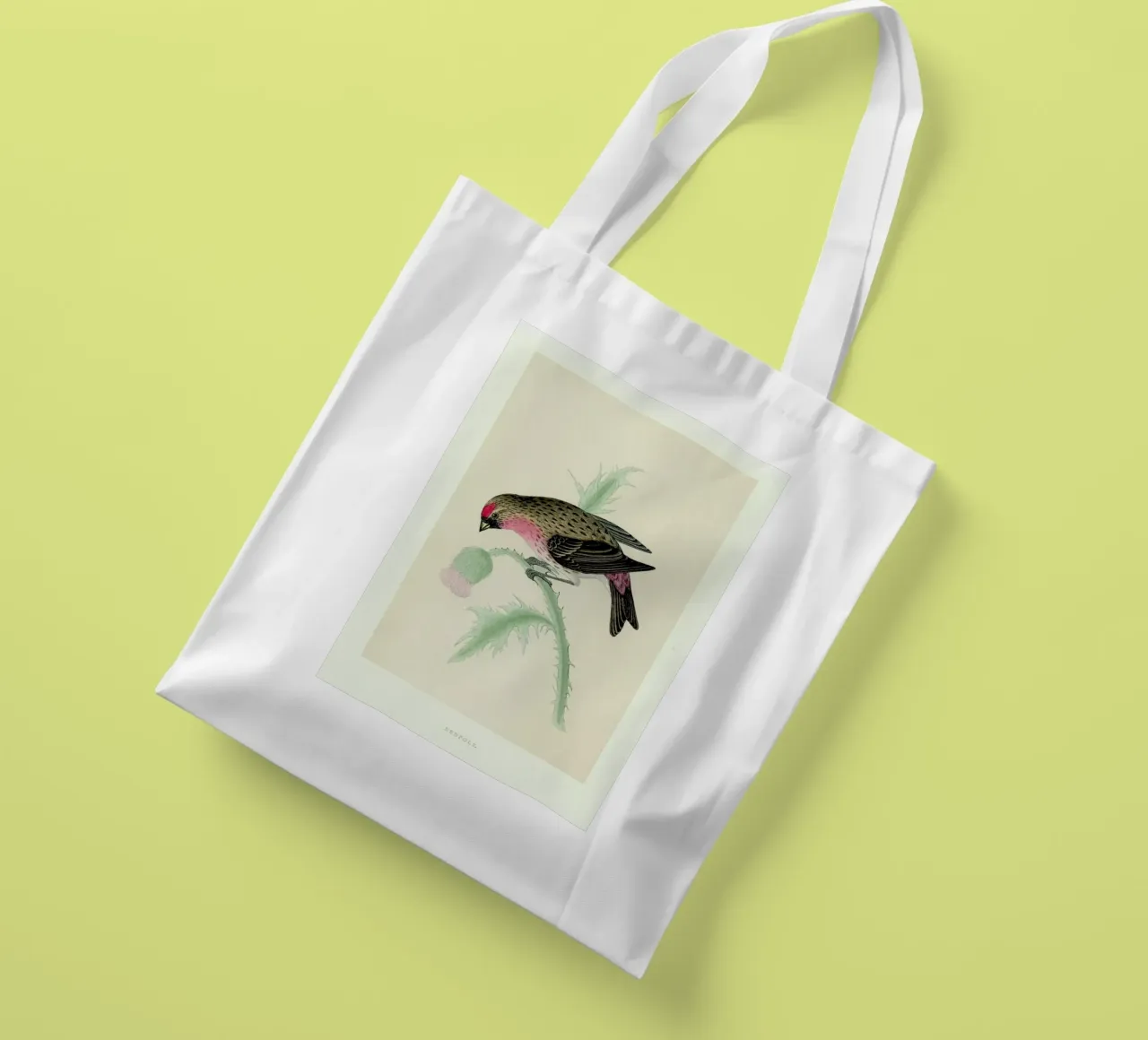 Redpole Bird borsa in juta da Flora & Fauna