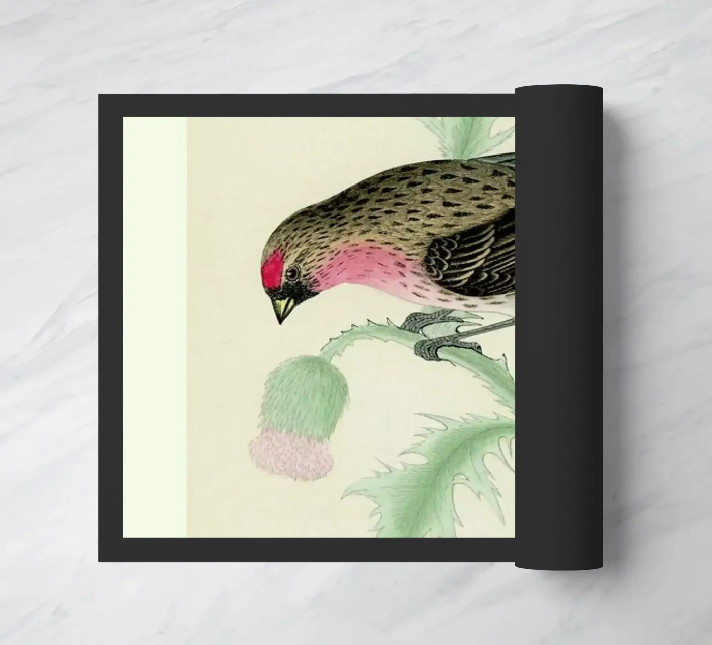 Redpole Bird doormat by Flora & Fauna