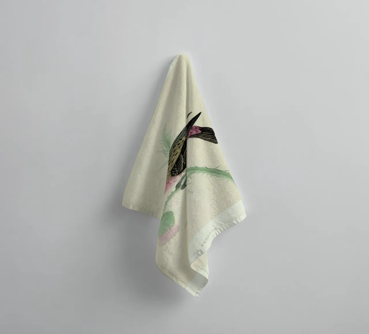 Redpole Bird asciugamano da bagno da Flora & Fauna