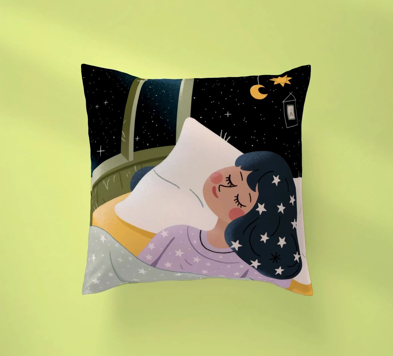 Nuit étoilée Paix coussin de Nebula Verse