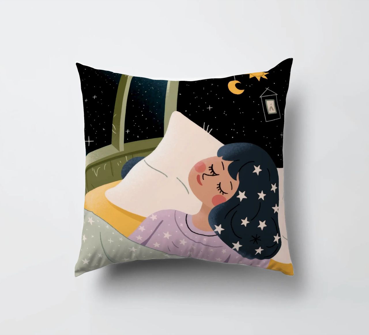 Nuit étoilée Paix coussin de Nebula Verse