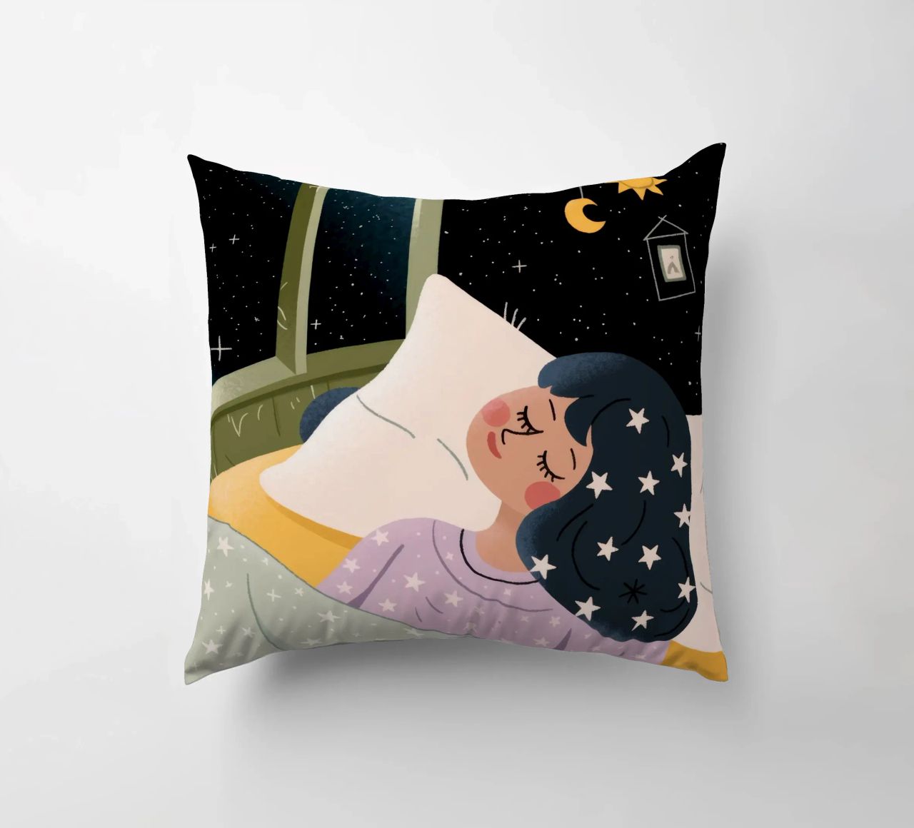 Nuit étoilée Paix coussin de Nebula Verse