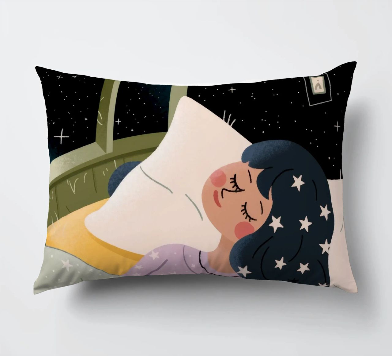 Nuit étoilée Paix coussin de Nebula Verse