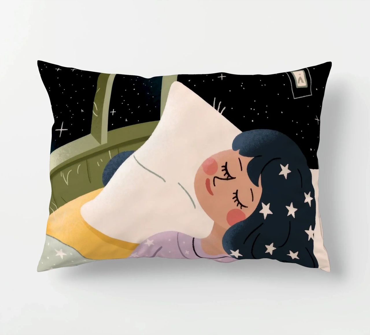 Nuit étoilée Paix coussin de Nebula Verse