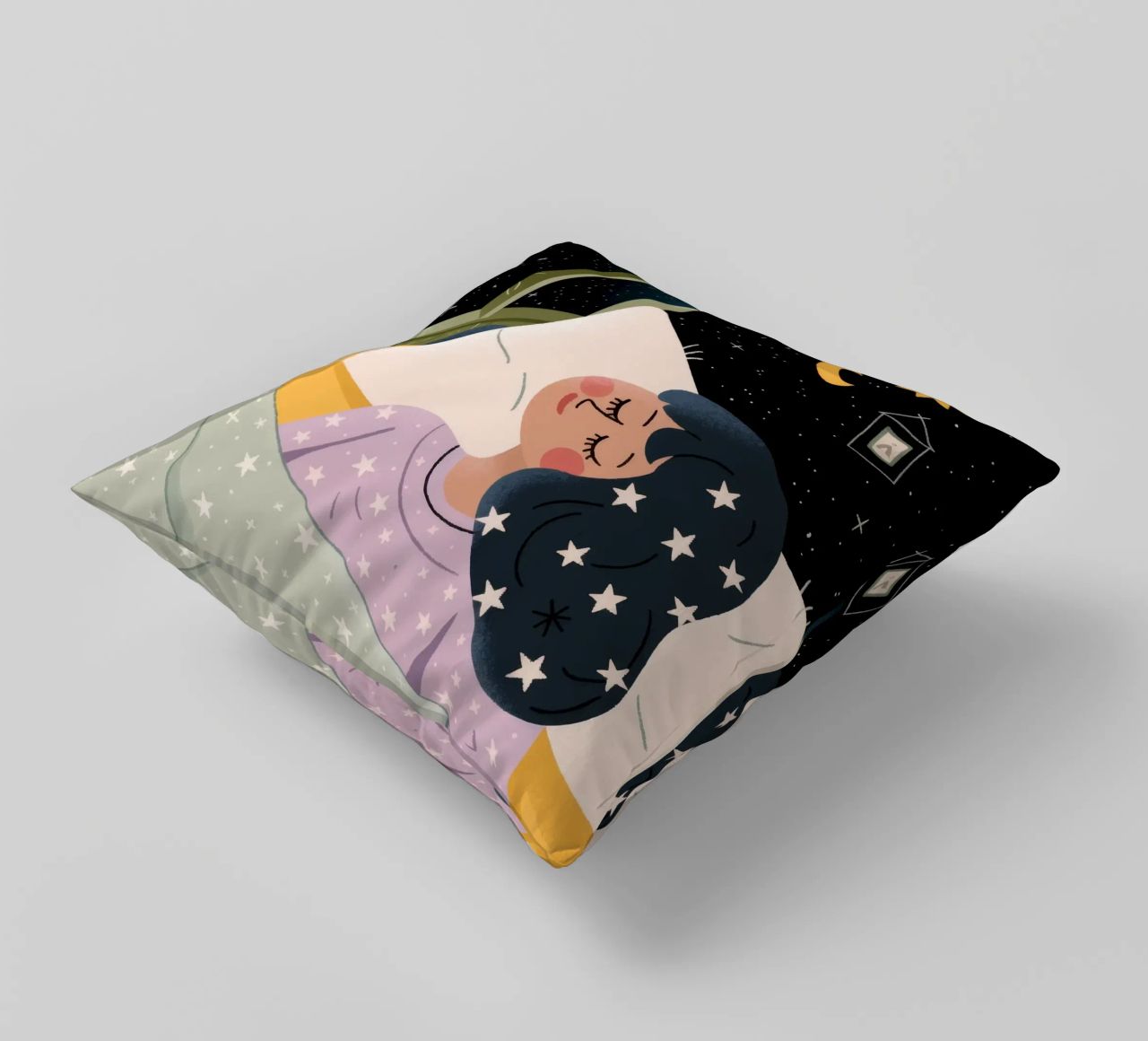 Nuit étoilée Paix coussin de Nebula Verse