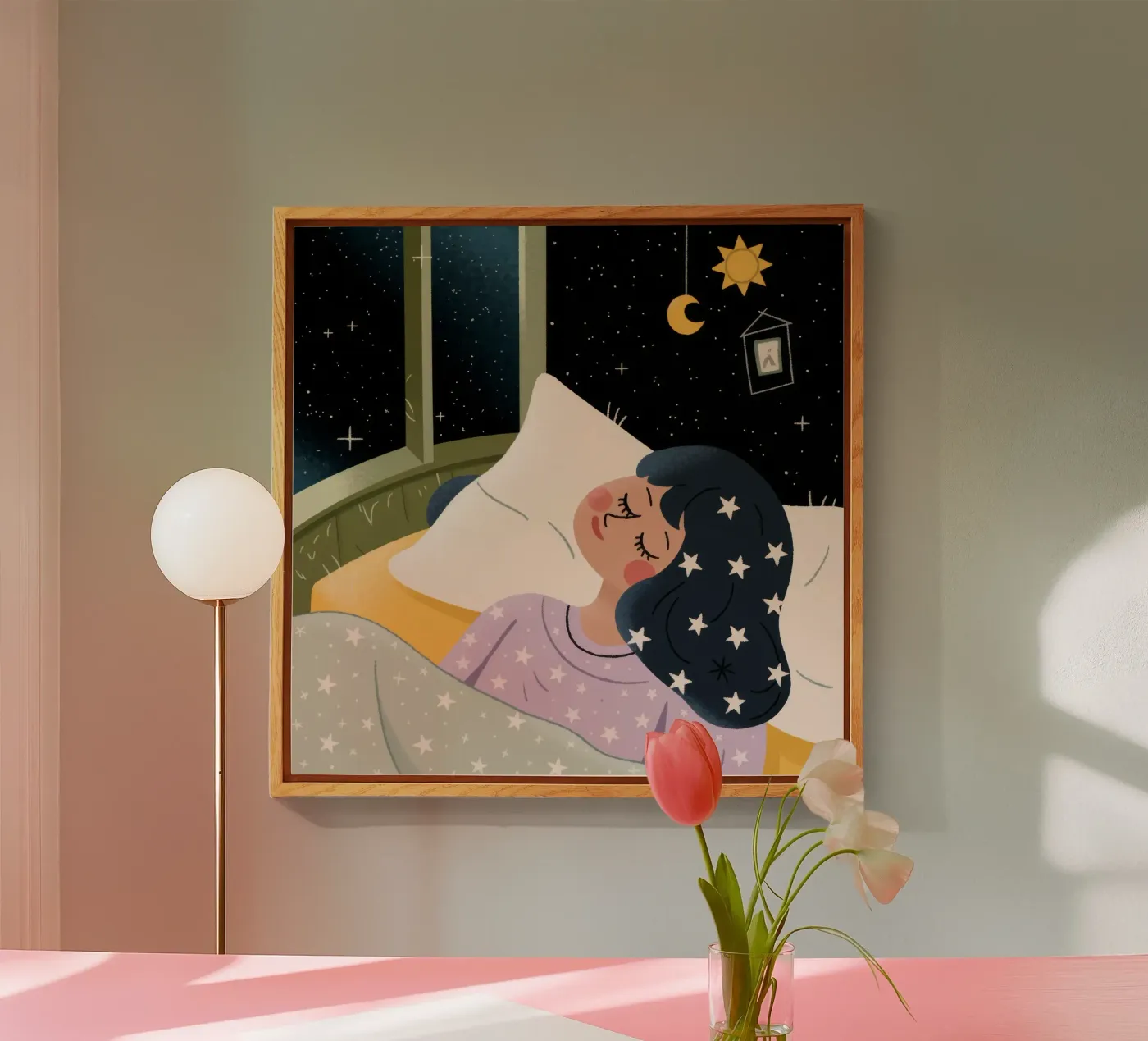 Sterrennacht Vrede acryl van Nebula Verse