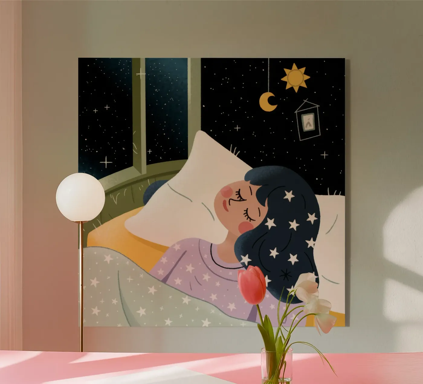 Sterrennacht Vrede acryl van Nebula Verse