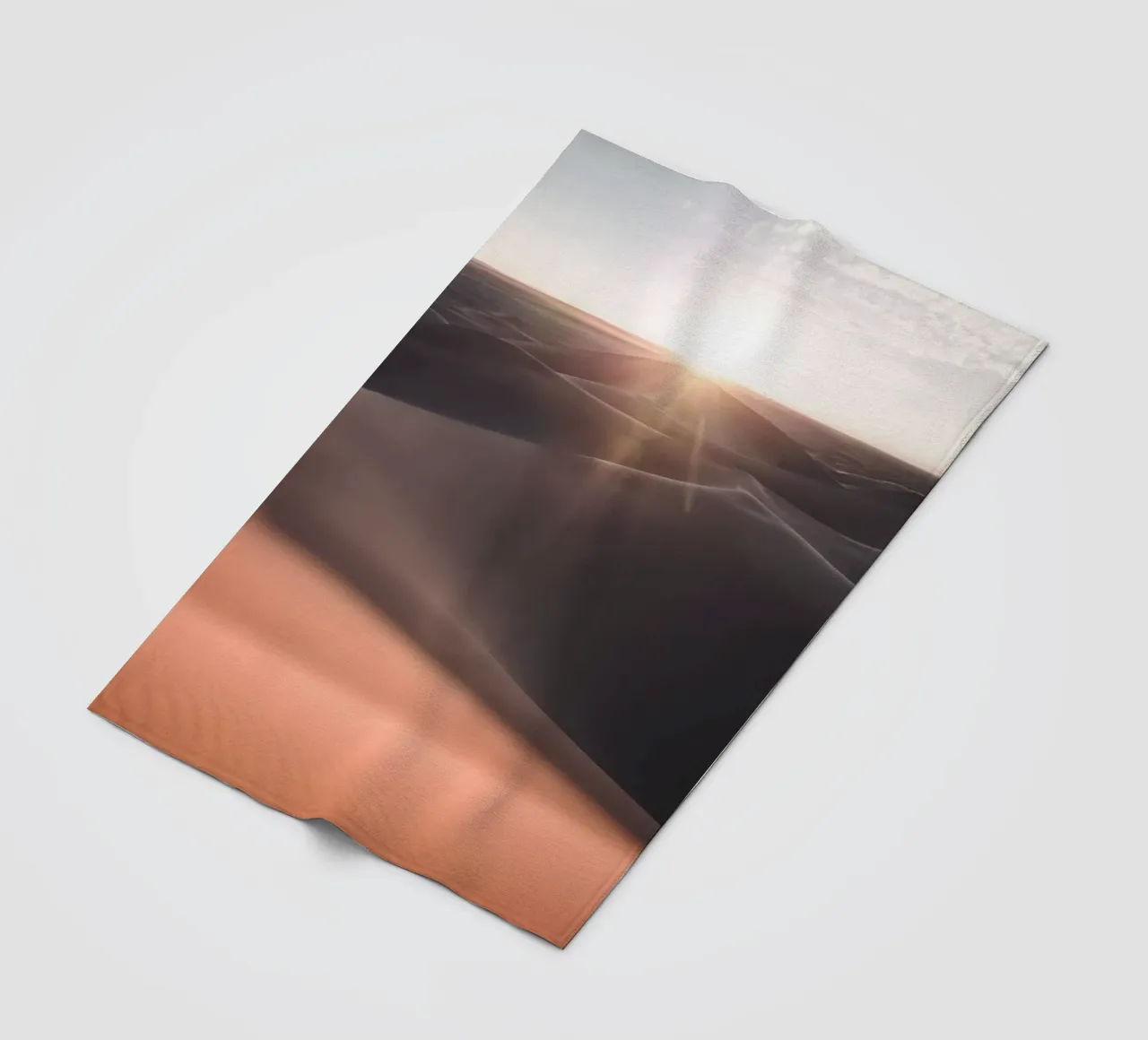 Mania Landscapes Raw 20 Erg Chebbi (Morocco) fleece blanket by Mania Print Collection
