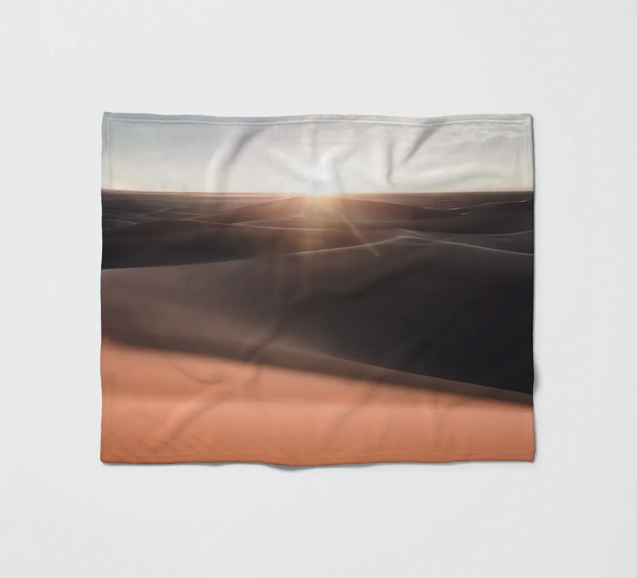 Mania Landscapes Raw 20 Erg Chebbi (Morocco) fleece blanket by Mania Print Collection