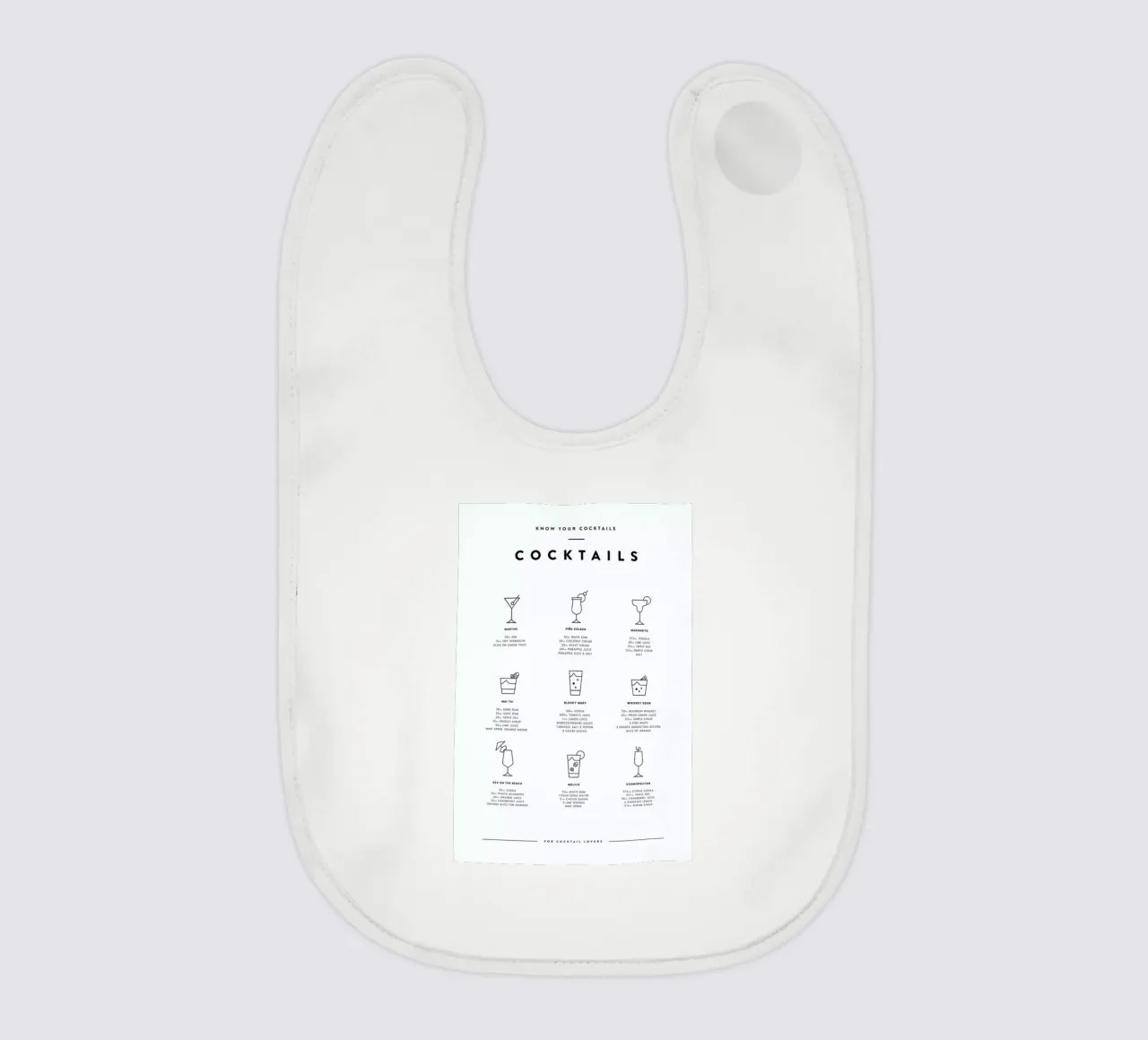 Cocktail chart bavaglino da daylight design studio