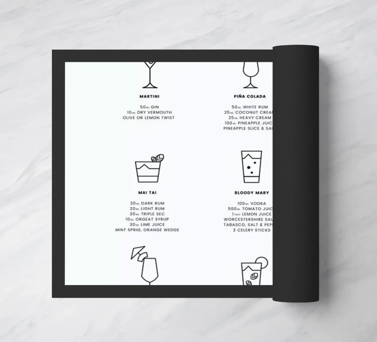 Cocktail chart zerbino da daylight design studio