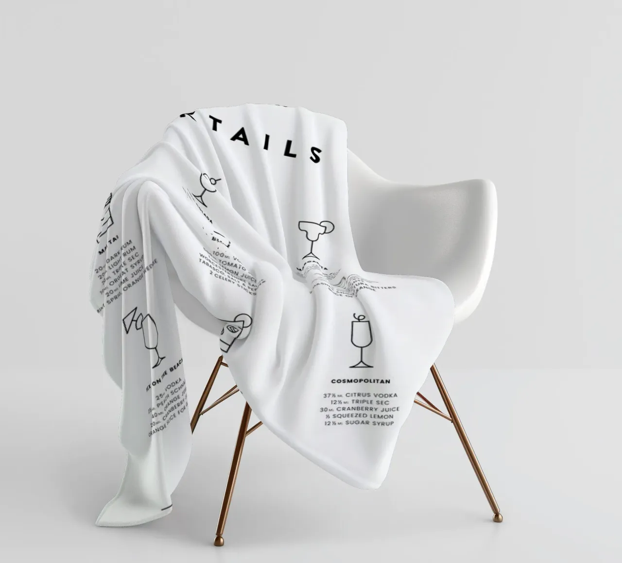 Cocktail chart coperta in pile da daylight design studio