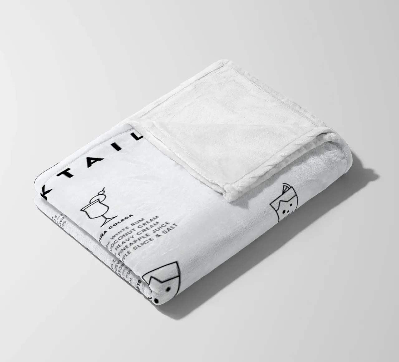 Cocktail chart coperta in pile da daylight design studio