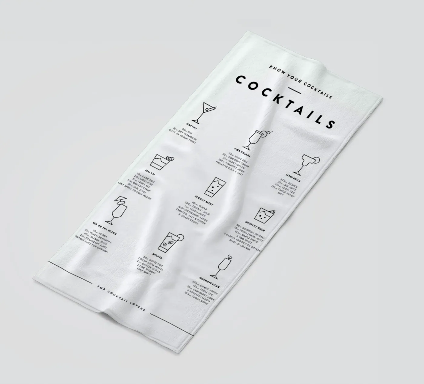 Cocktail chart telo mare da daylight design studio