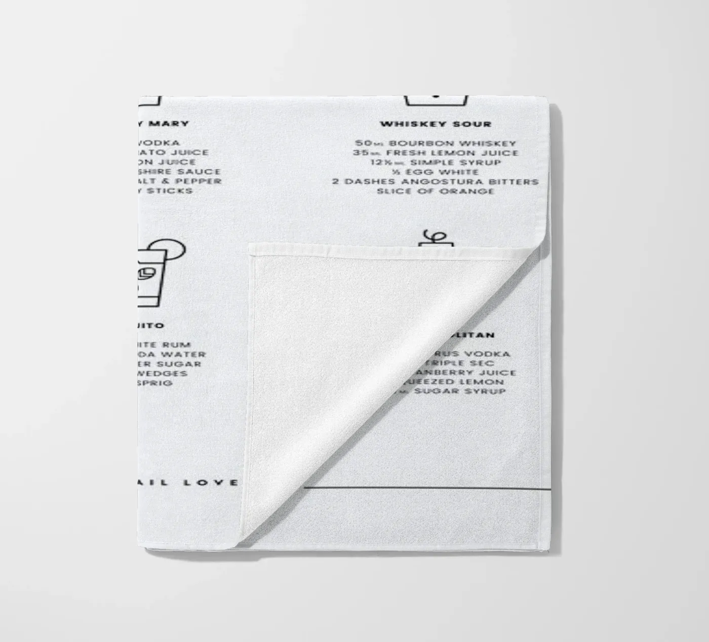 Cocktail chart telo mare da daylight design studio