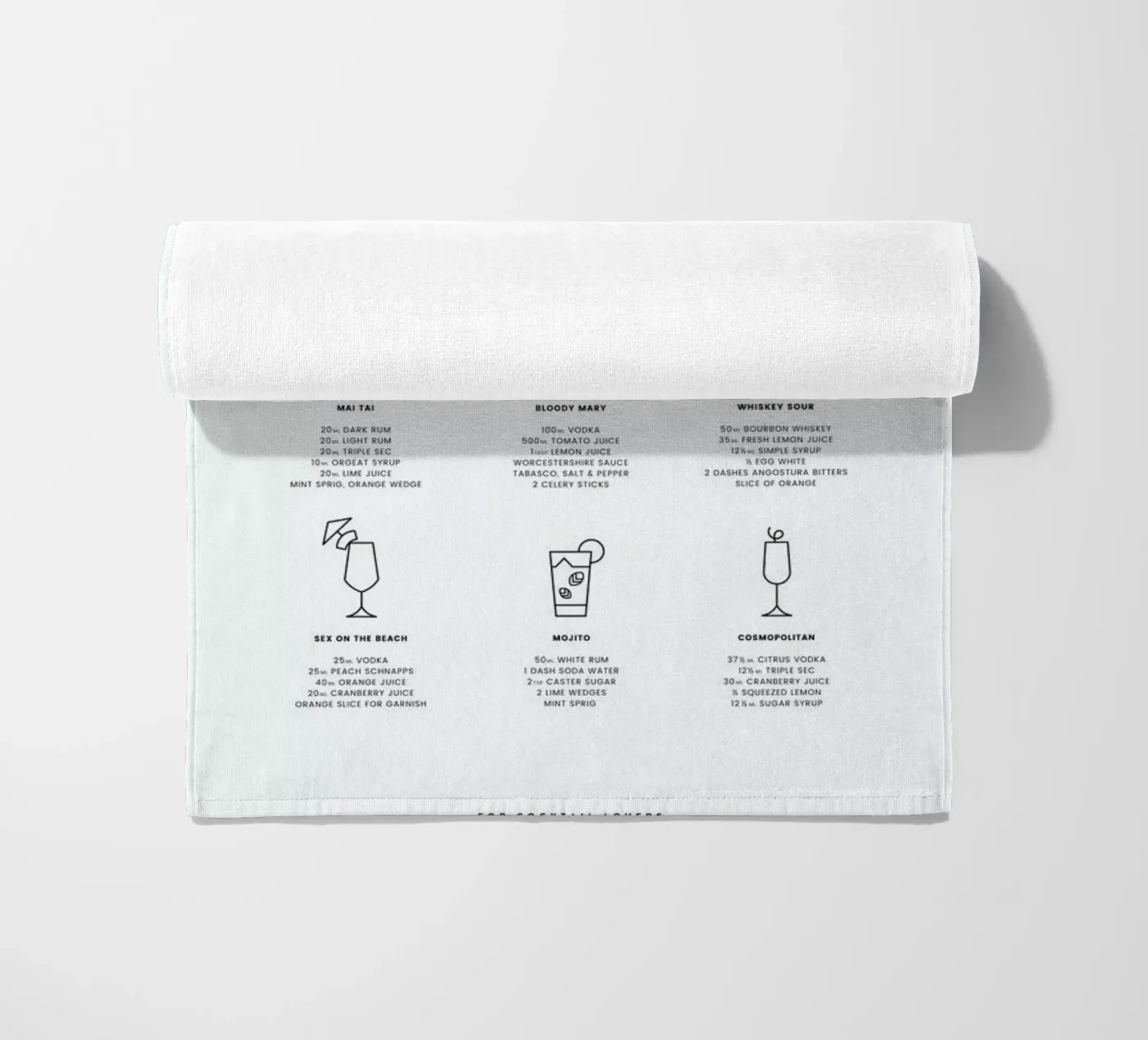 Cocktail chart telo mare da daylight design studio