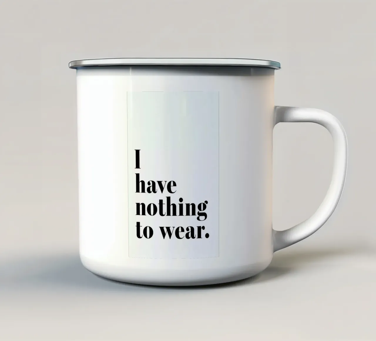 I Have Nothing To Wear tazza in smalto da Ayleen