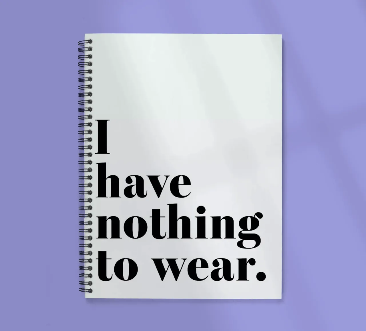 I Have Nothing To Wear notitieboek met spiraal van Ayleen
