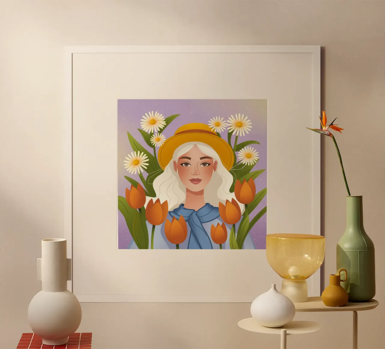 Gioiosa beatitudine dei tulipani poster da Nebula Verse