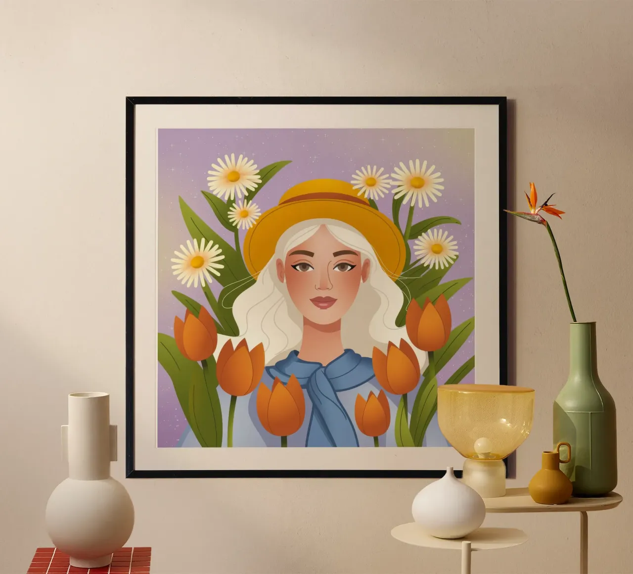 Gioiosa beatitudine dei tulipani poster da Nebula Verse