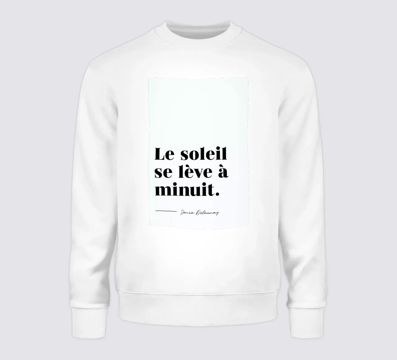 Le soleil se lève à minuit felpa da typed
