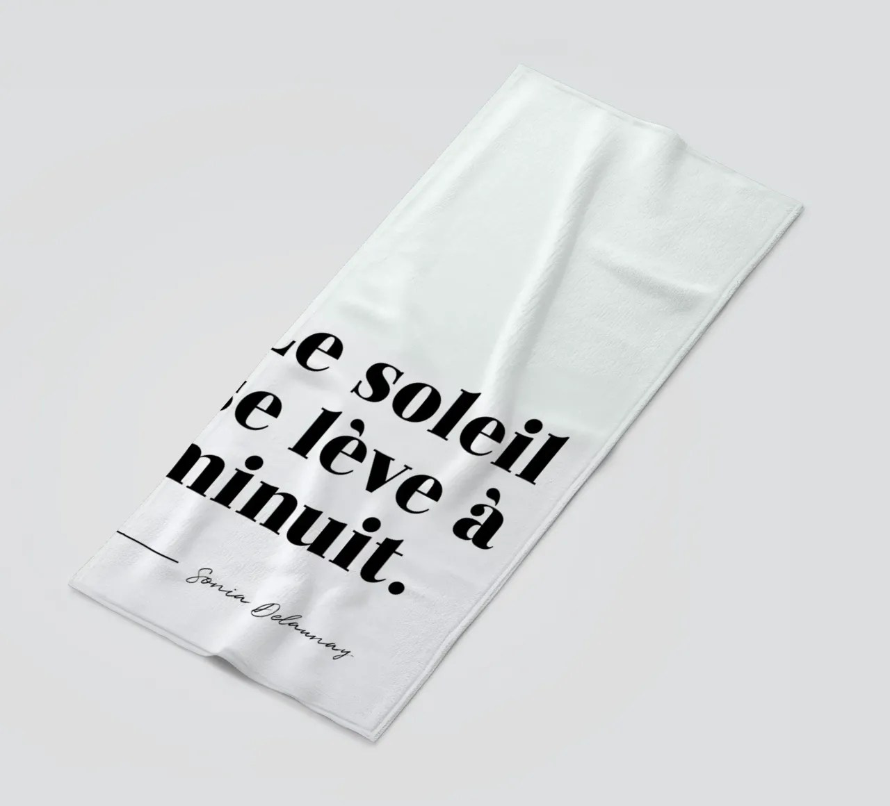 Le soleil se lève à minuit telo mare da typed