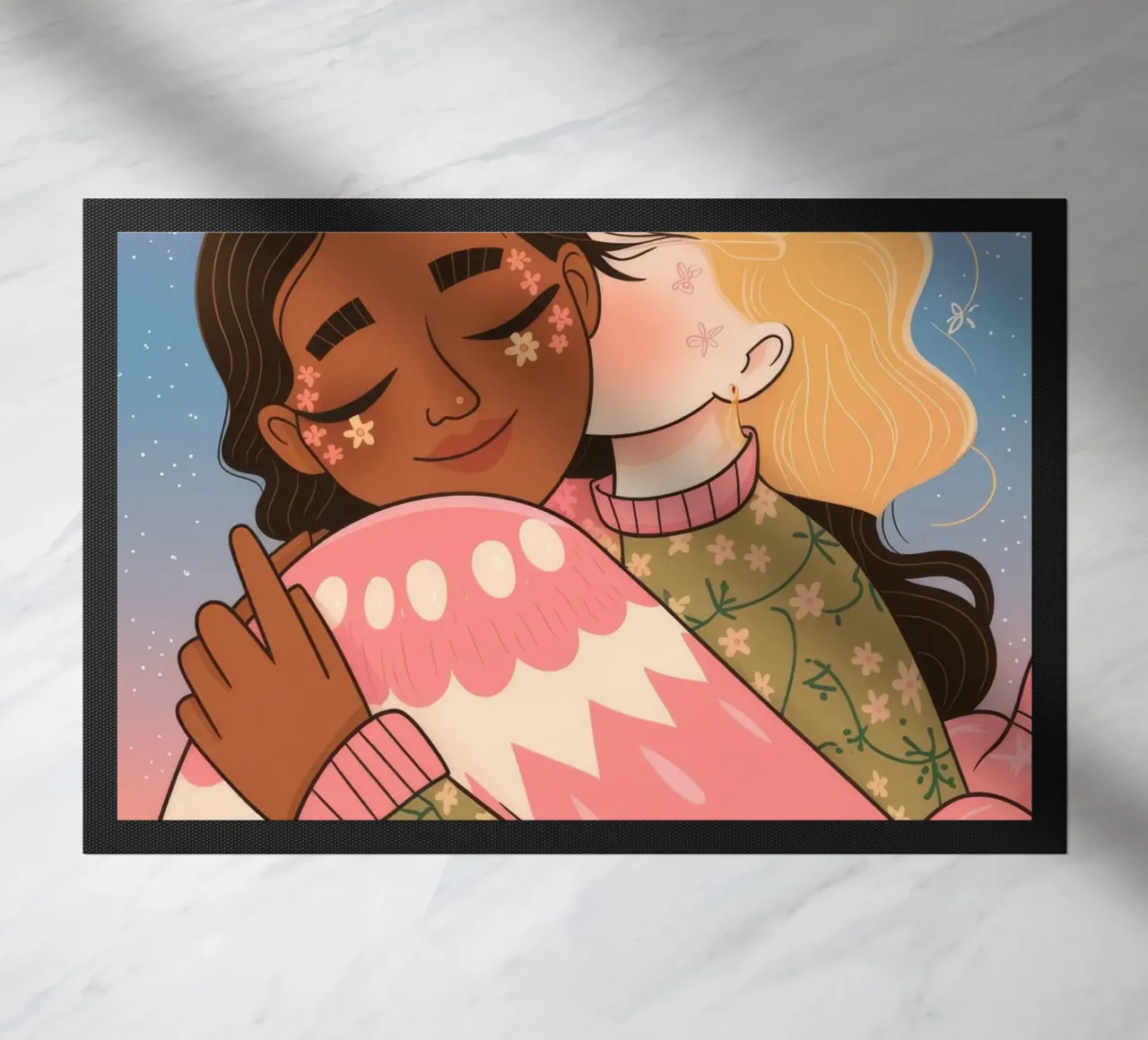 Un caldo abbraccio d'amore zerbino da Nebula Verse