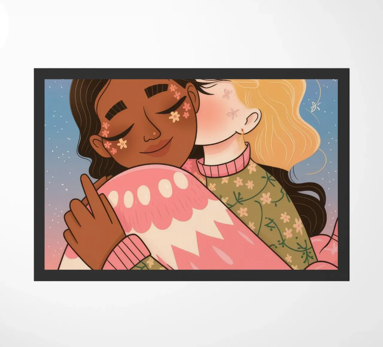 Un caldo abbraccio d'amore zerbino da Nebula Verse