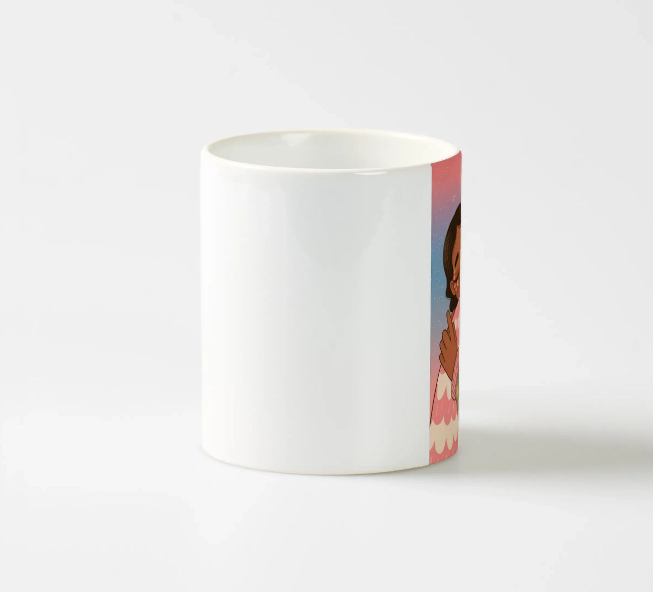 Un caldo abbraccio d'amore tazza in ceramica da Nebula Verse