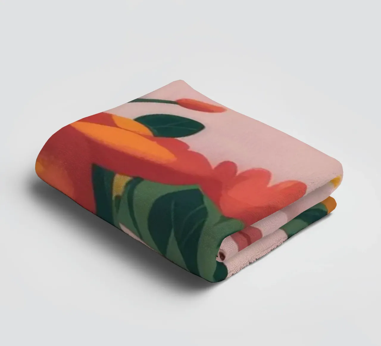 Floral Embrace Serenity towel by Nebula Verse
