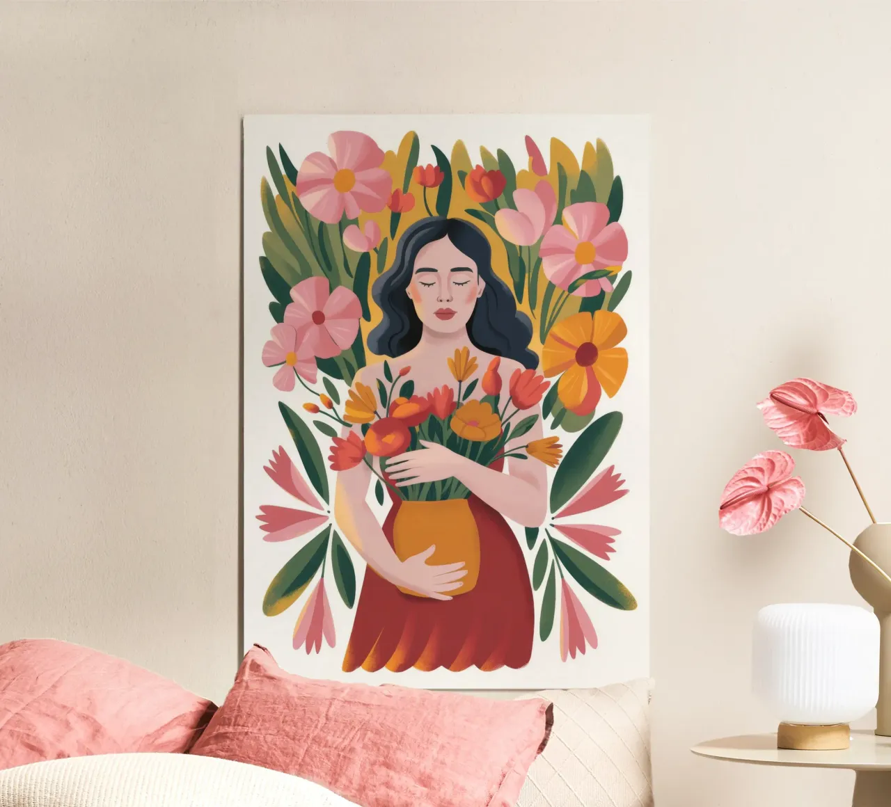 Floral Embrace Serenity forex plate by Nebula Verse