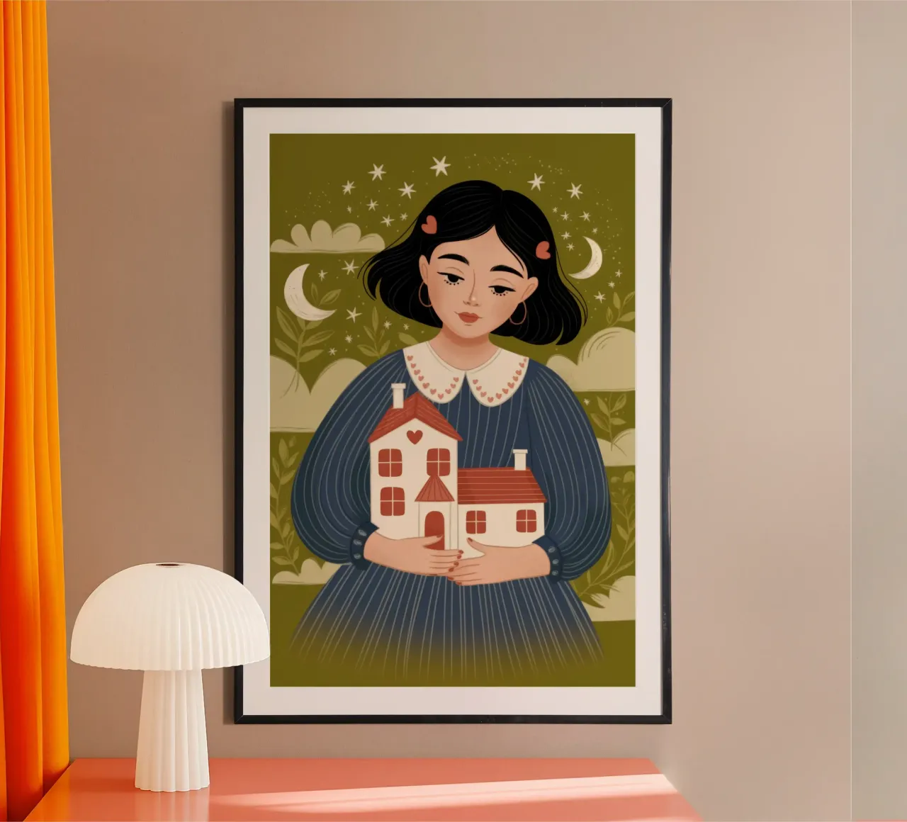 Nostalgisches Zuhause Umarmung Hahnemühle von Nebula Verse