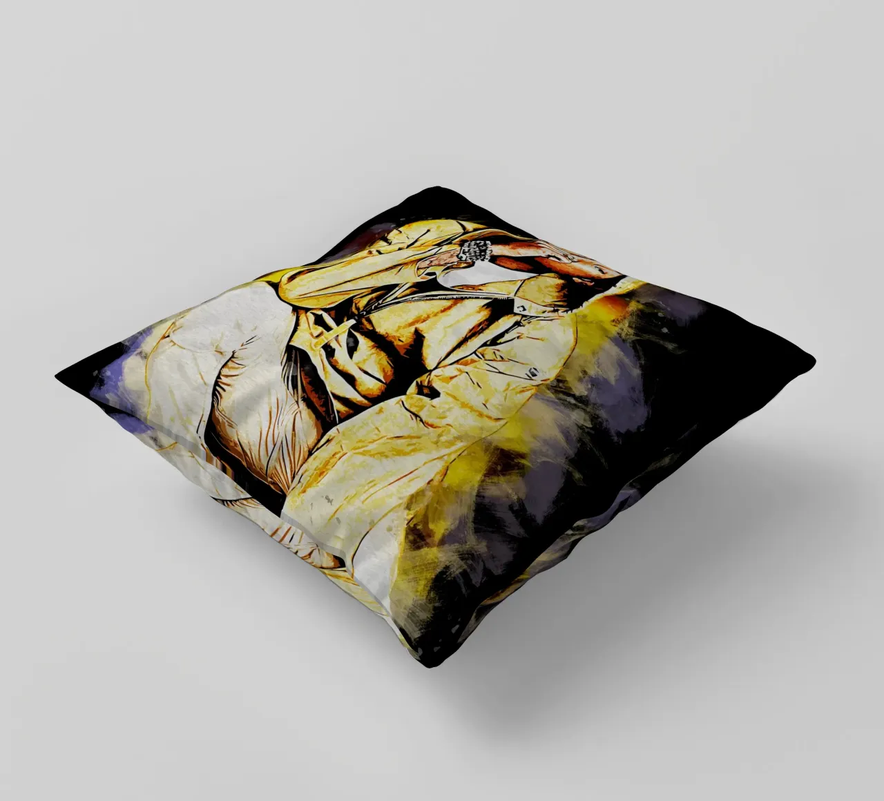 Arte di Pharell Williams cuscino da neonartroom