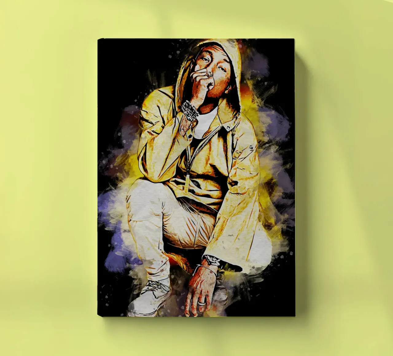 Art of Pharell Williams notebook by neonartroom