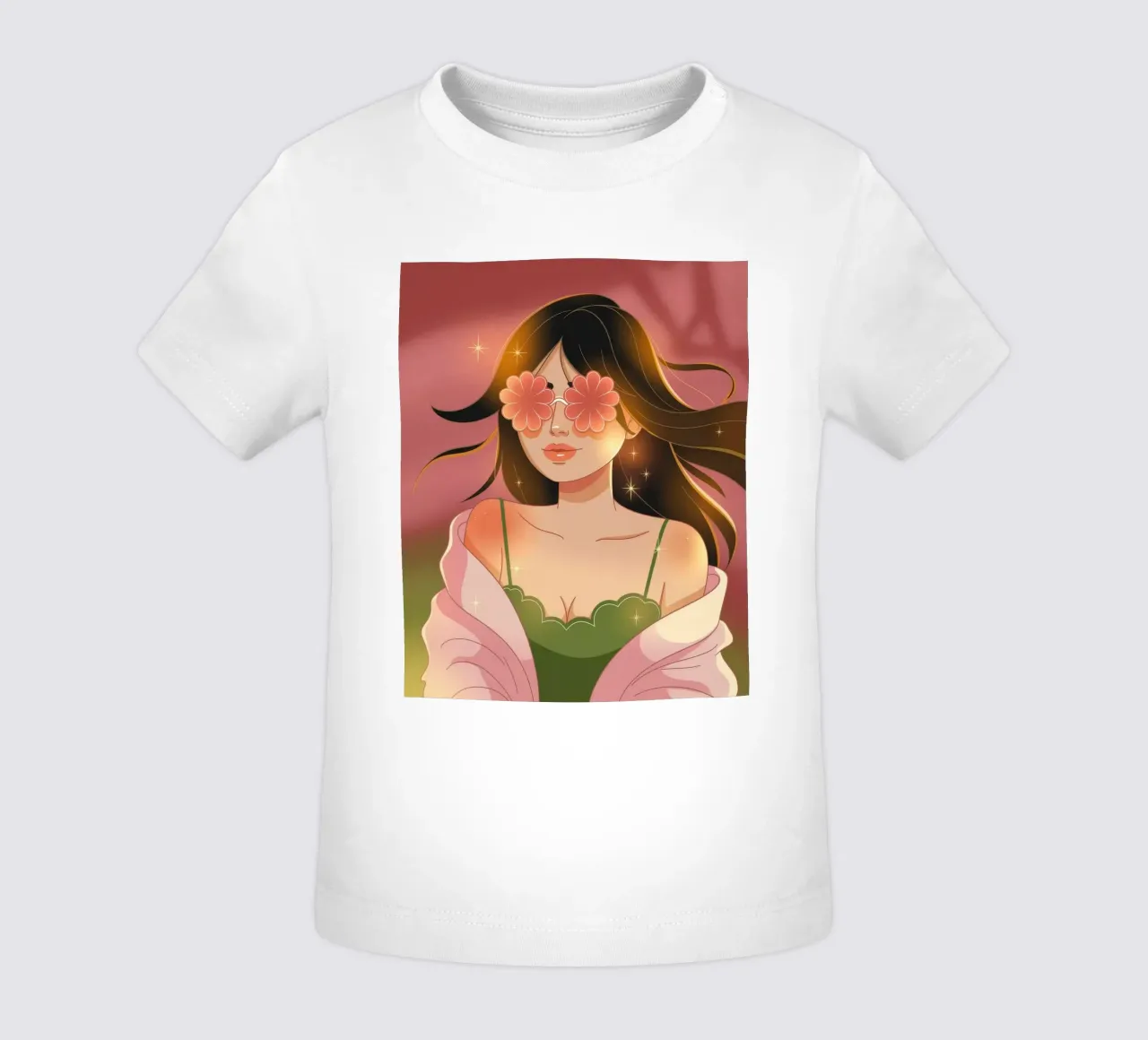 Blossoming Visionary Muse baby t-shirt by Nebula Verse