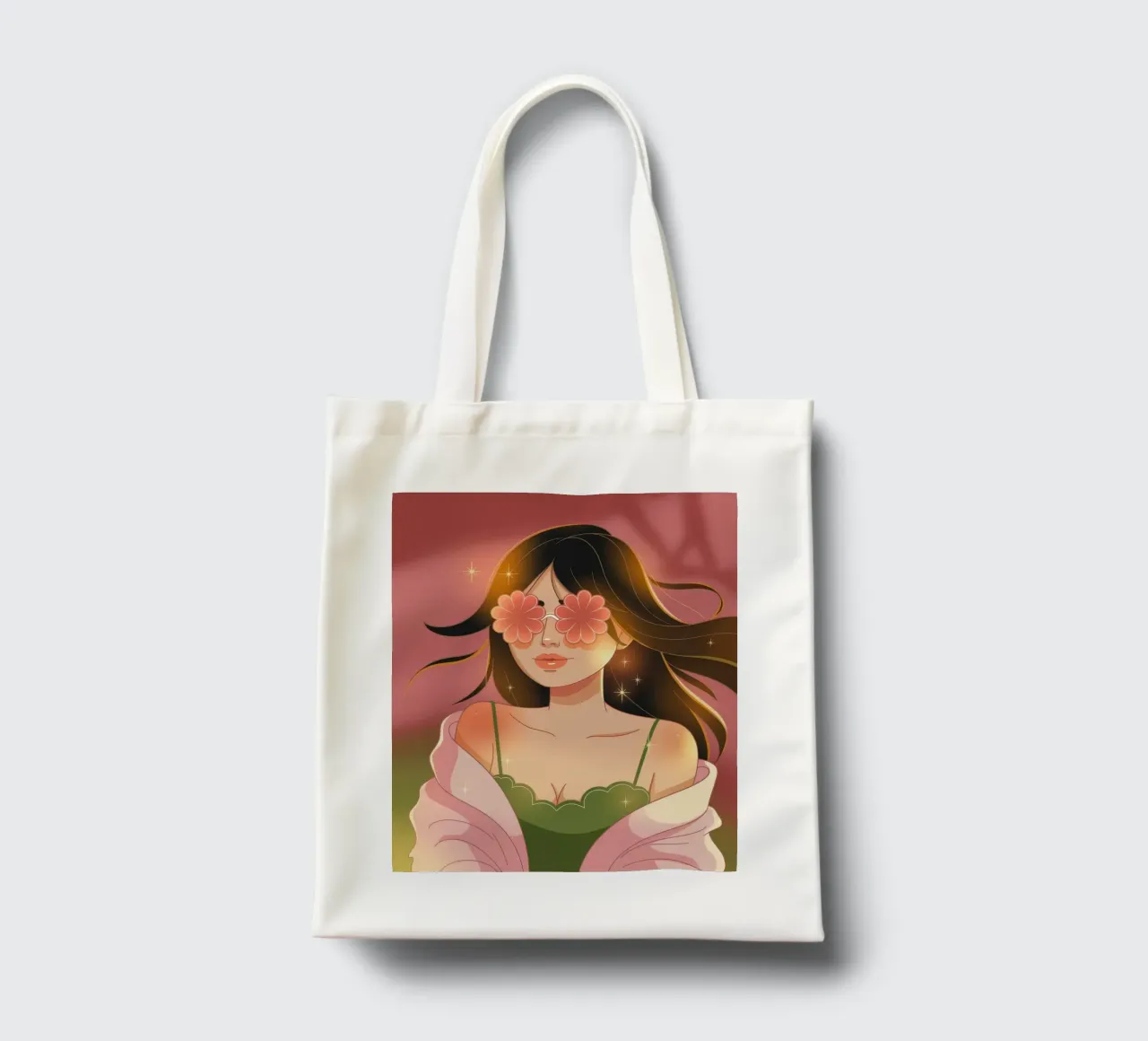 Blossoming Visionary Muse tote bag by Nebula Verse