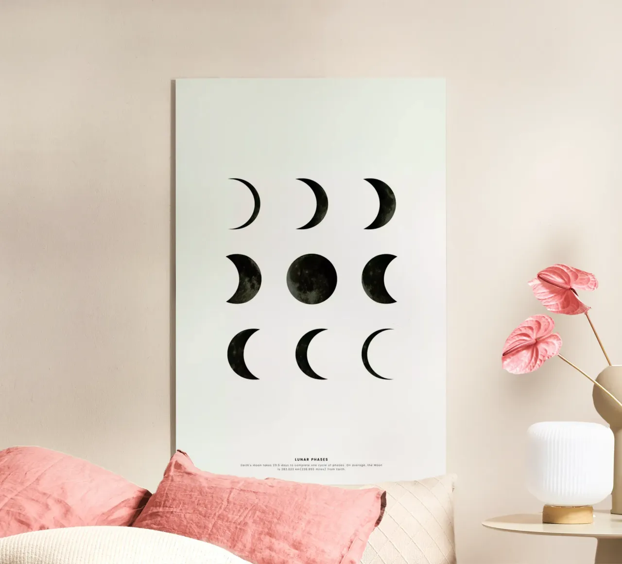 Lunar phases plexiglass da daylight design studio