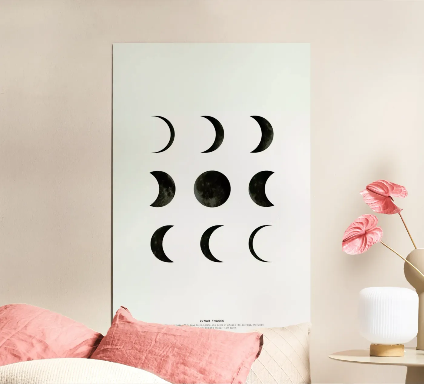 Lunar phases poster da daylight design studio