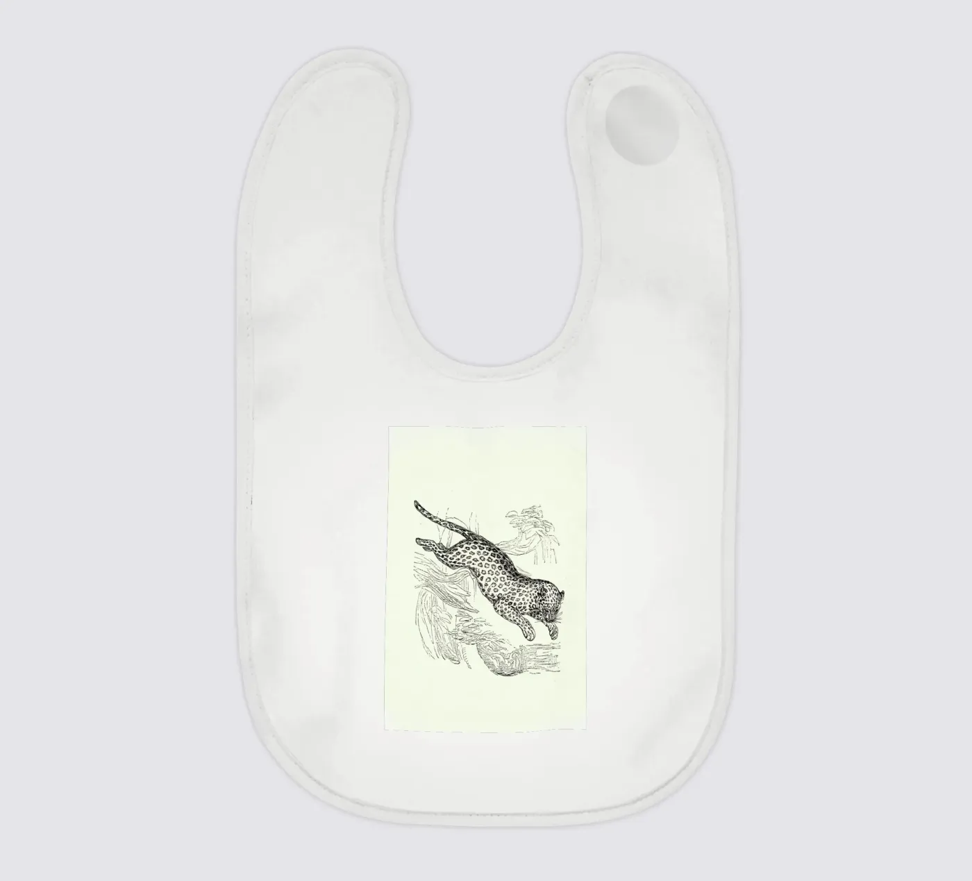 Leopard baby slabbetje van Flora & Fauna