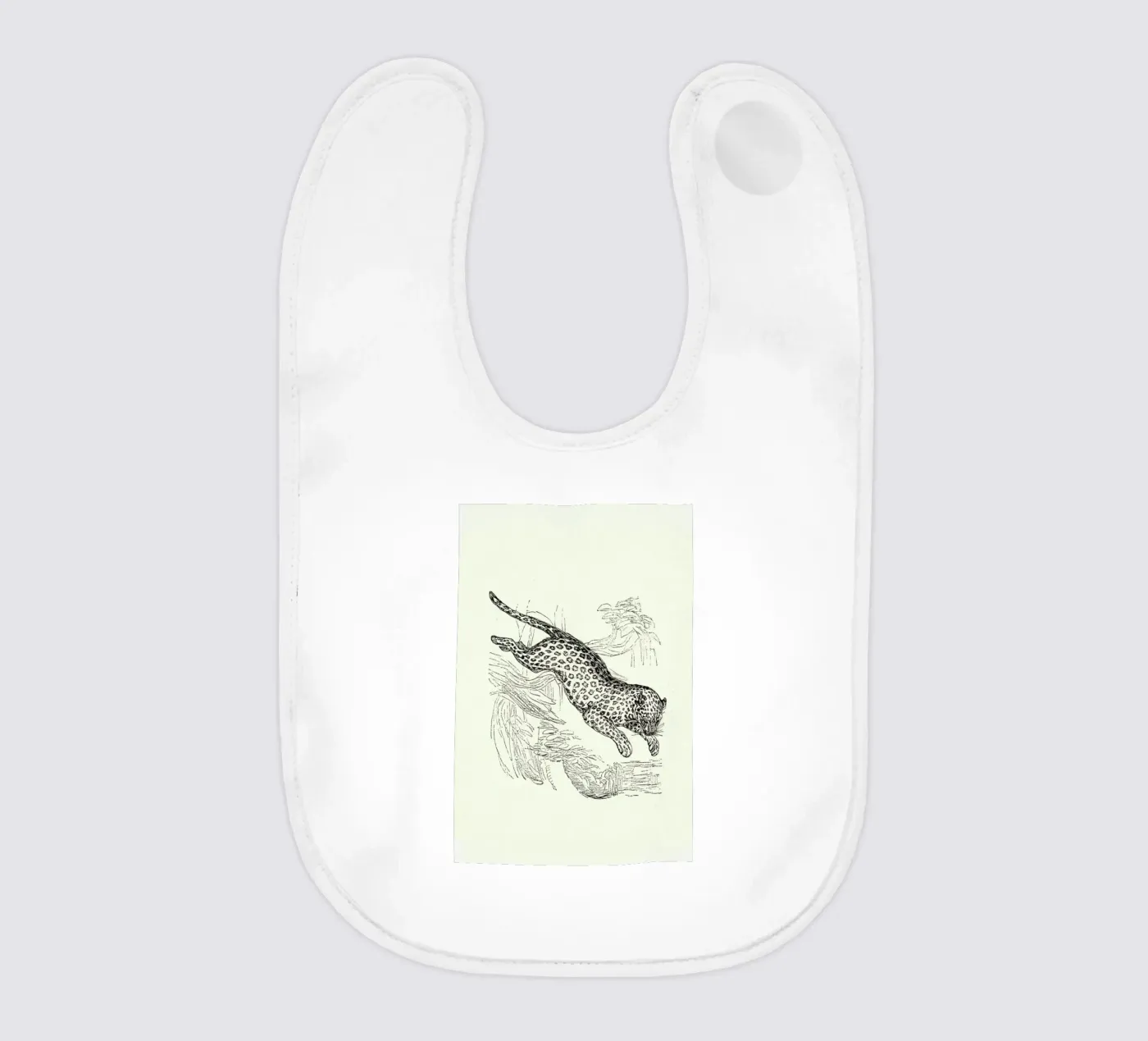 Leopard baby slabbetje van Flora & Fauna