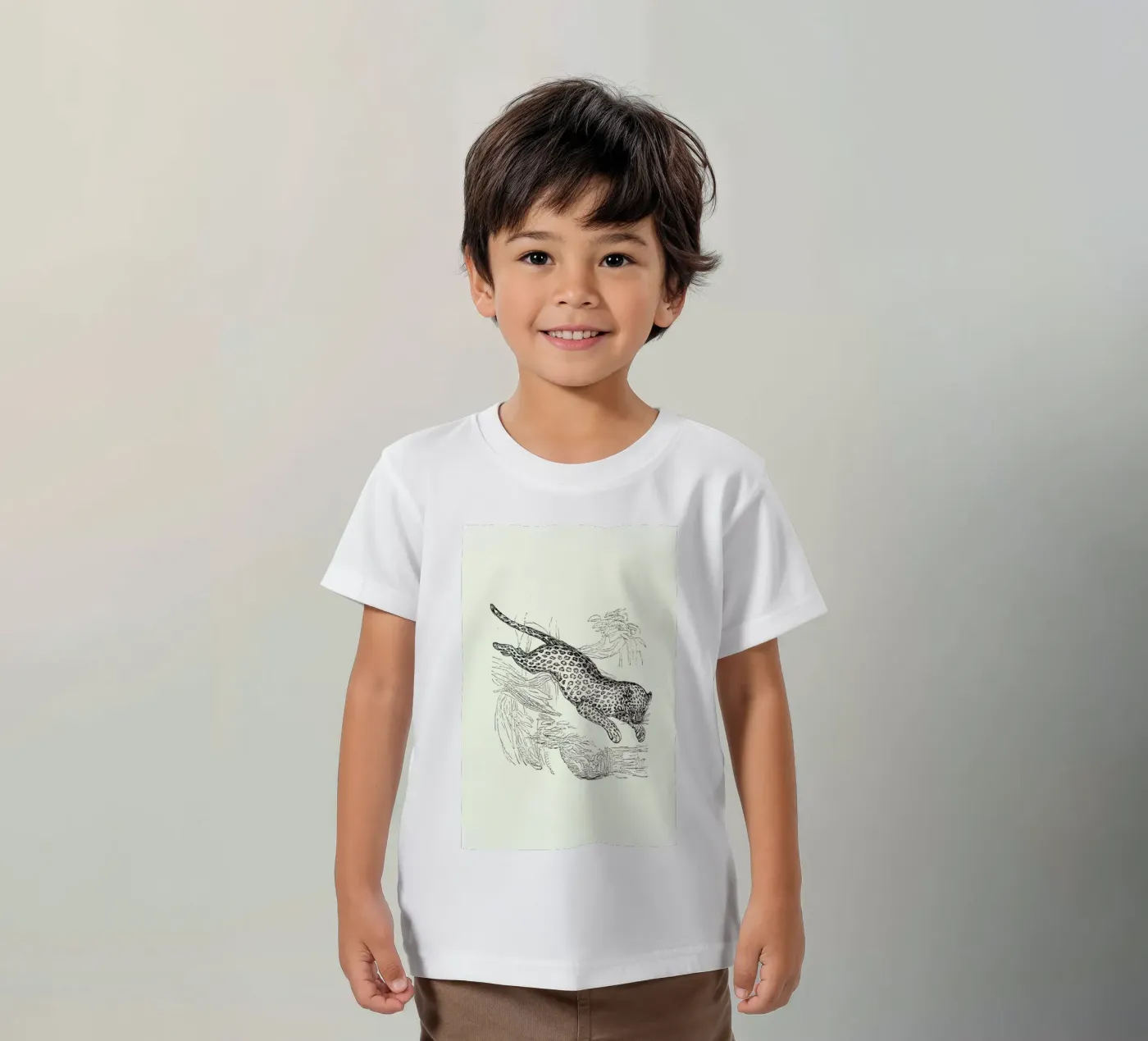 Leopard t-shirt bambini da Flora & Fauna