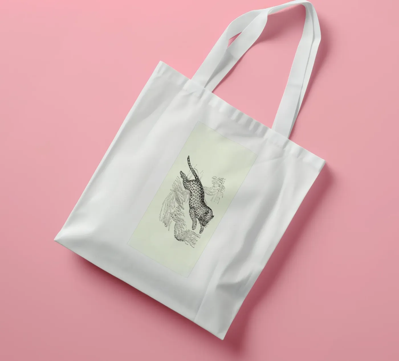 Leopard borsa in juta da Flora & Fauna