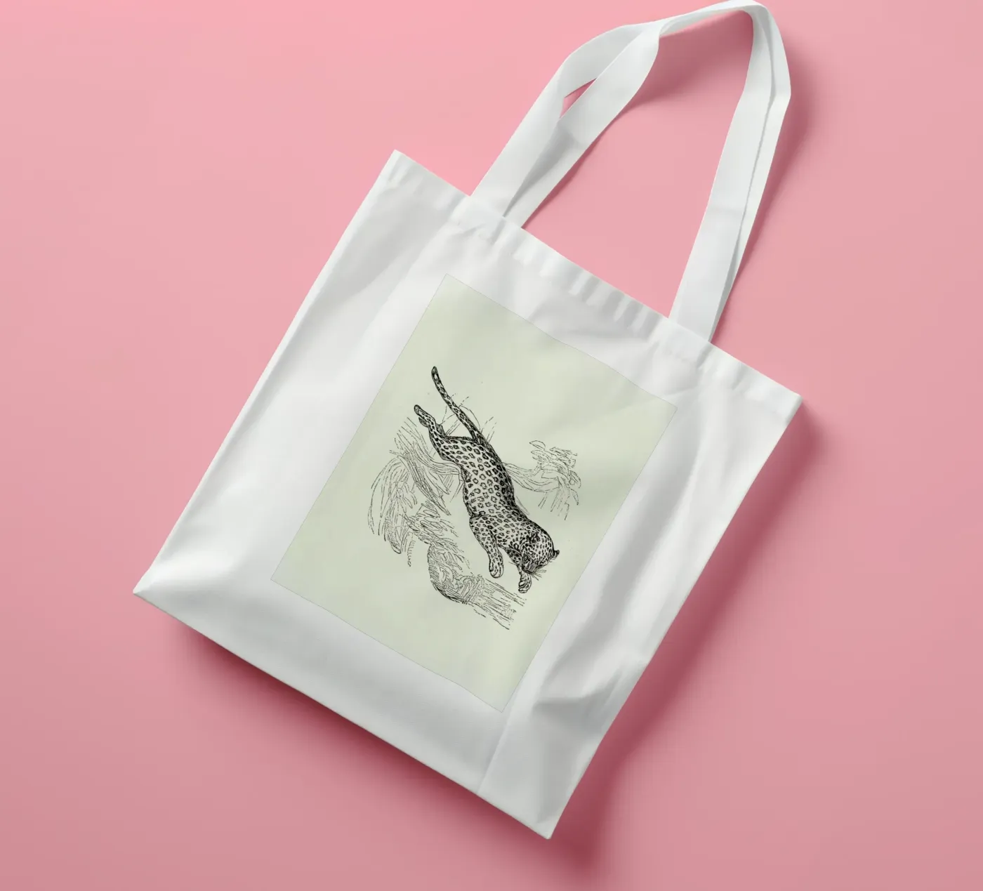 Leopard borsa in juta da Flora & Fauna