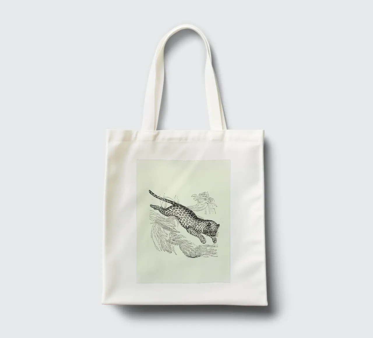 Leopard borsa in juta da Flora & Fauna