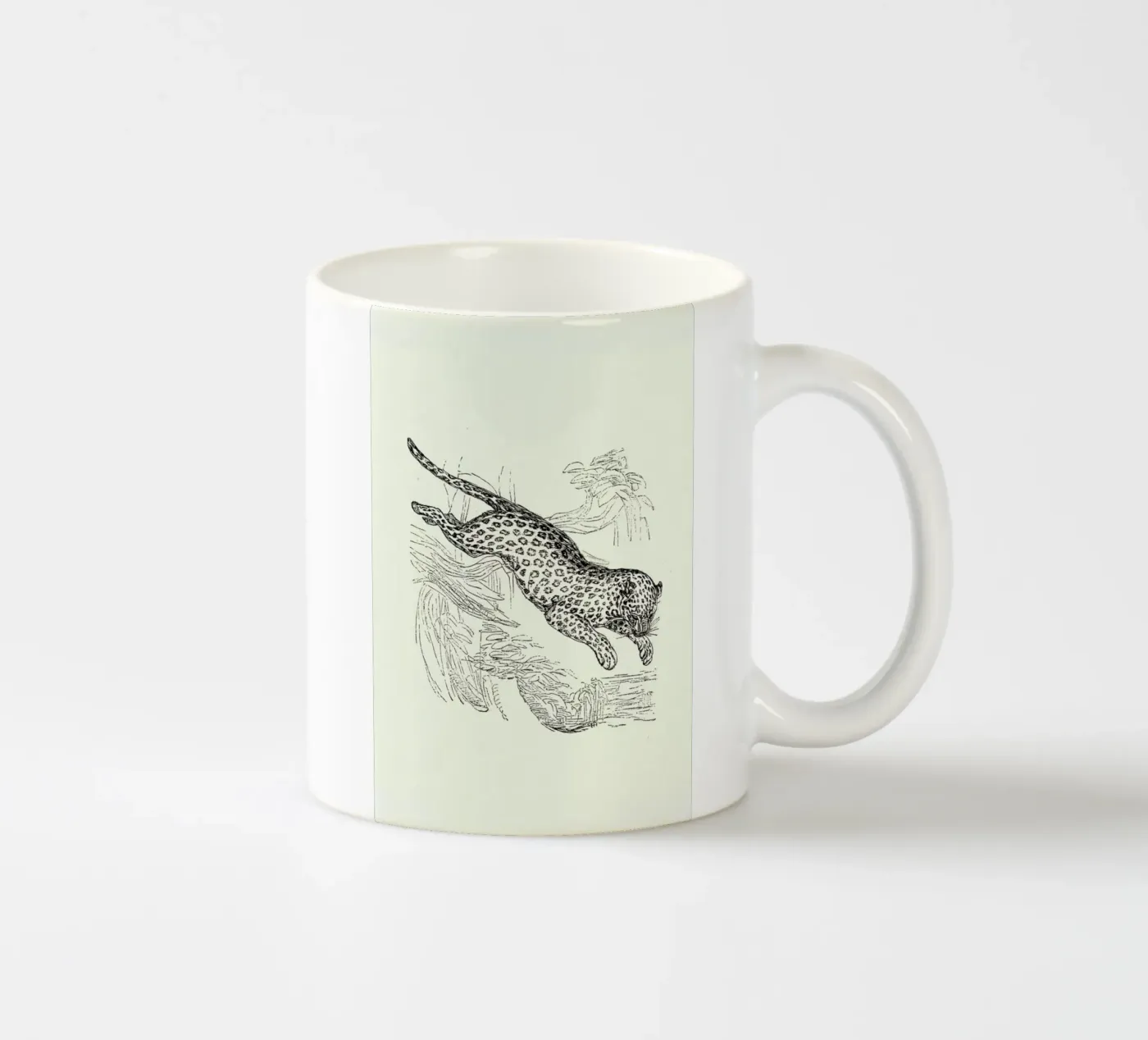 Leopard ceramic mug by Flora & Fauna