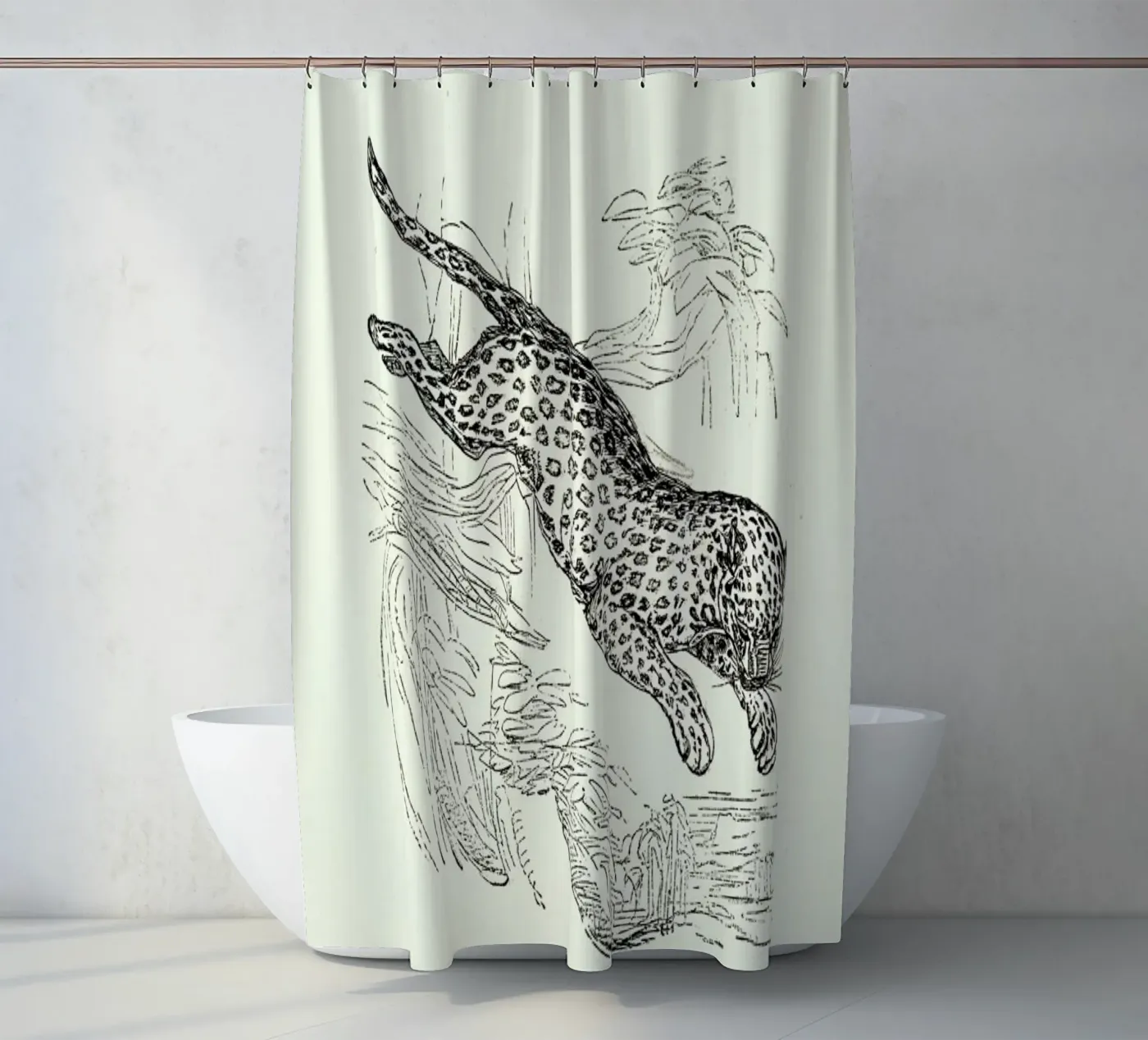 Leopard Duschvorhang von Flora & Fauna