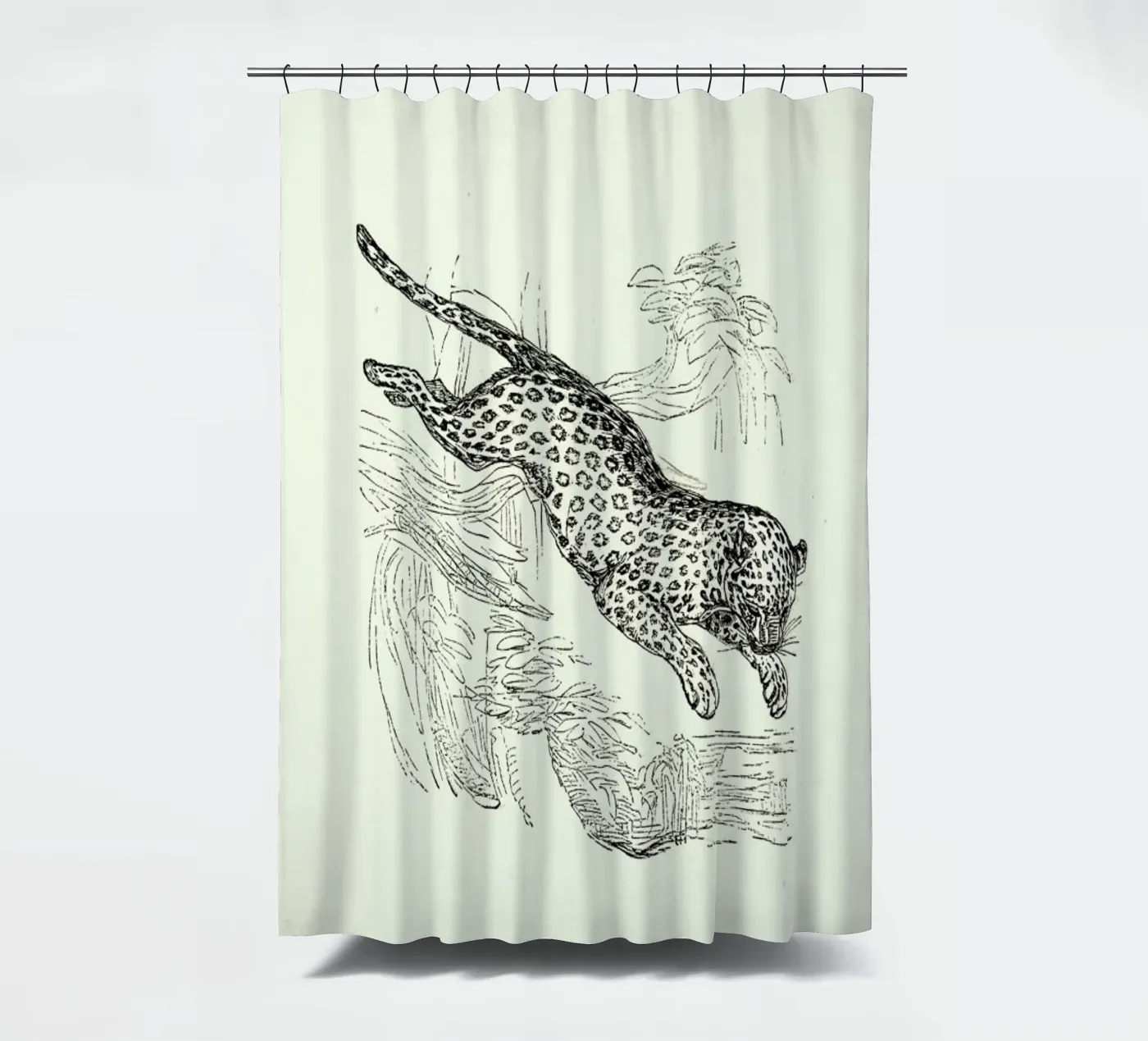 Leopard douchegordijn van Flora & Fauna